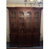 Image 1 : High end Solid Cherry Traditional Breakfront China Cabinet. purchased for 8000$