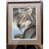 Image 1 : Wolf painting number 52 of four seventy five. 32 inches long by 26 inches wide.