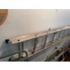Image 5 : GLAM extension ladder made of aluminum. Features labels indicating manufacturer and origin. Designed
