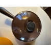 Image 5 : This is a vintage Le Creuset enameled cast iron fondue pot or small casserole dish, likely from the