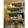 Image 1 : All items on all four shelves, batteries, nails, tools, MasterCraft angle grinder accessory kit, aut