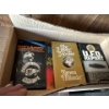 Image 3 : Book collection with bookcase, National Geographic set, Canadian geographic Tesla book and box full 