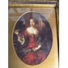 Image 2 :  vintage reproduction print of a 17th-century portrait by Sir Peter Lely, housed in an ornate gold-c