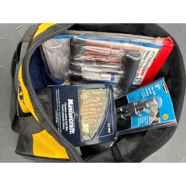 DRILLBITS DEWALT TOOL BAG HEX DRILL SOCKET DRIVERS AND MORE