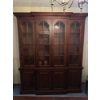 Image 2 : High end Solid Cherry Traditional Breakfront China Cabinet. purchased for 8000$