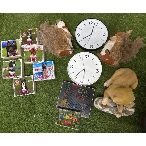 Sally’s place centre and dog park merchandise and decor out of business sale brand new Light bright 