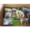 Image 1 : Full box of Xbox games and some CD's mixed in