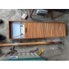 Image 8 : 2 brand new outdoor lanterns, a lot of pool cues, a vintage wash and iron board, and a full tote of 