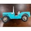 Image 6 : vintage 1960s Tonka Jeep Dispatcher toy, specifically the turquoise and white pressed steel model pr