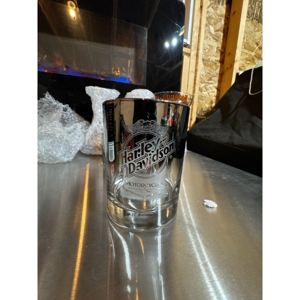 Harley Davidson whiskey glass
