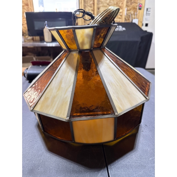 Vintage glass Tiffany lamp.