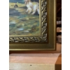 Image 2 :  collectible oil painting titled "Back from Market" by the British artist William Logsdail. It featu