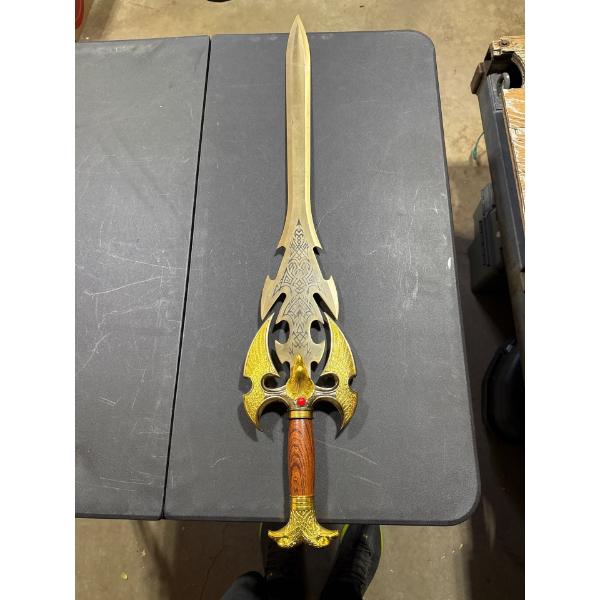 37 inch sword with eagles. Tribal design. He man sword.