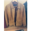 Image 4 : Boston Harbour WaterShed Collection jacket in suede, size Medium. Features button front closure and 