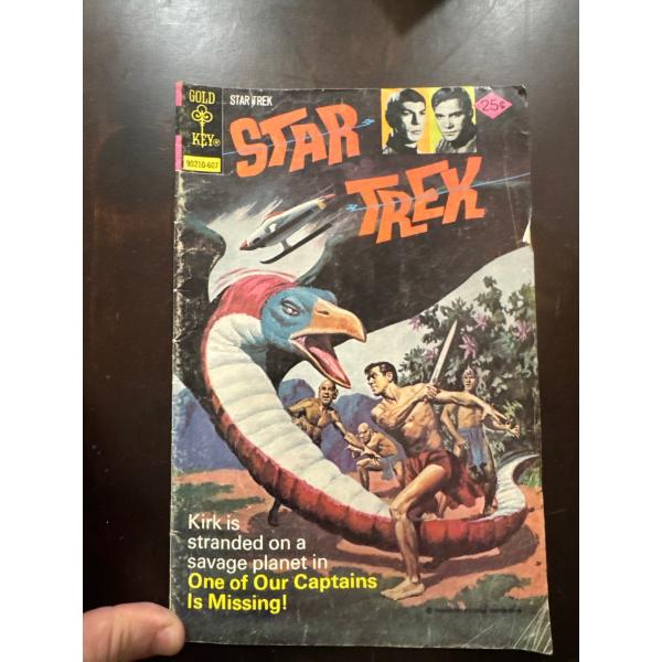  vintage Star Trek #38 Gold Key comic book titled "One of Our Captains Is Missing!", published in Ju