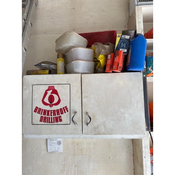 Tool chest steel tool chest must remove from wall all contents, including on top and inside