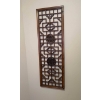 Image 2 : Chinese Carved Wood Lattice Window Panel With Floral and Bird Motif Center