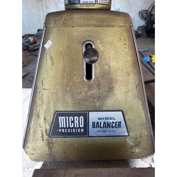  Micro precision wheel balancer model M 60 entire bead breaker, toolbox,