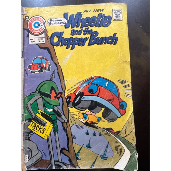  Wheelie and the Chopper Bunch #1 comic book published by Charlton Comics in May 1975. 