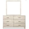 Image 3 : Arbor Bedroom 6-Drawer Dresser, 58.7"W x 33.3"H - Driftwood White