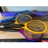 Image 1 : Four bug zappers, all in working condition and a privacy control film, 3ft by 15ft