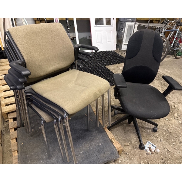 NEW OFFICE CHAIRS SET OF 4
