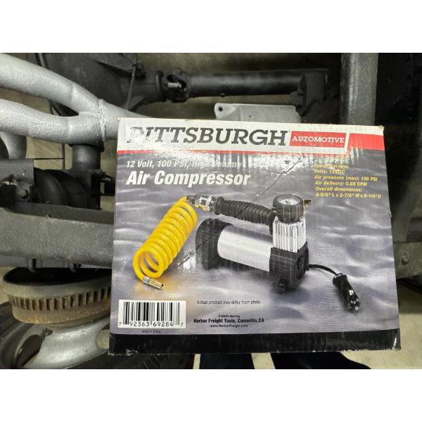 Pittsburgh 12 volt air compressor, brand new in box