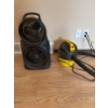 Image 3 : Stanley 1.5 gallon wet/dry vacuum cleaner and a dual-fan portable air circulator. Both items are ele