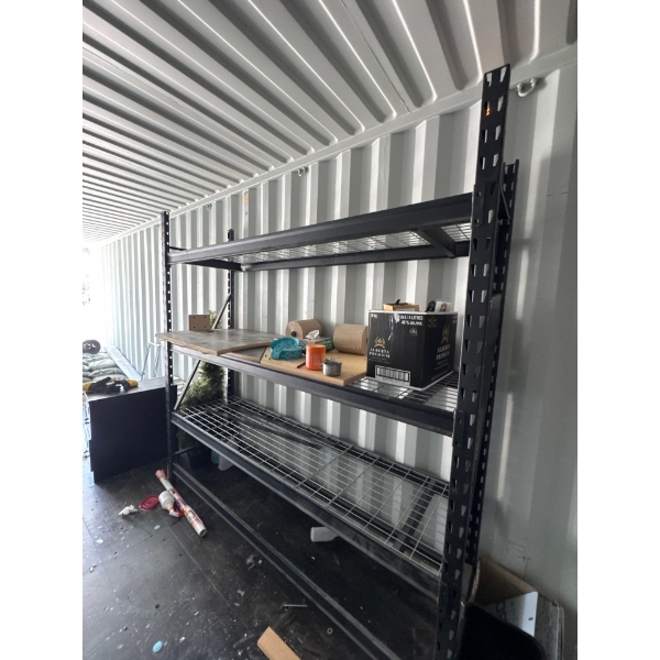 Very nice storage shelving 60"Lx60"W