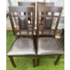 Image 3 : Seven Piece Wooden Dinette Set w/Sic Chairs, A Bench & Table Espresso Finish Modern Dinner Table & C