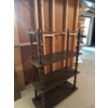 Image 1 : 4-tier wooden bookshelf with spindle detailing, similar in style to the Walker Edison Kids Vivienne 