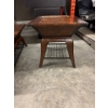 Image 1 : Side table to living room table. 28 inches long by 24 inches wide by 24 and a half inches high.