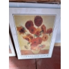 Image 1 : A framed art print reproduction of the famous "Sunflowers" painting series by Vincent van Gogh. A va