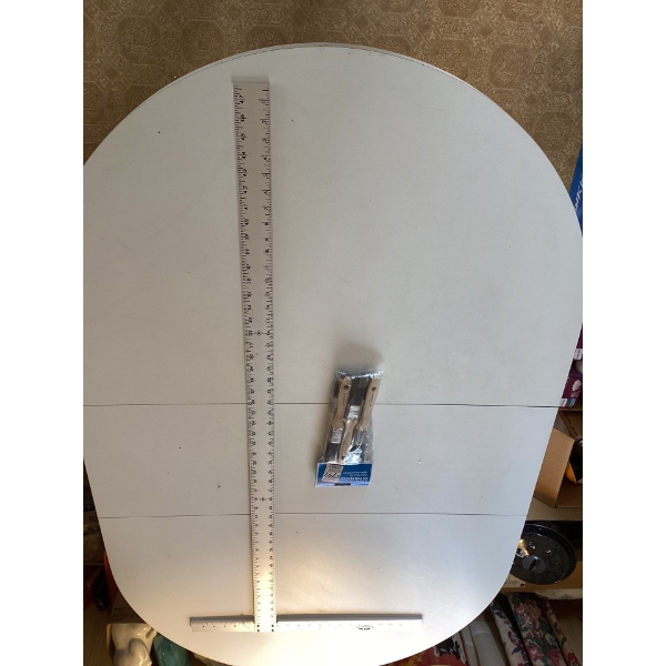 Brand new drywall square and pack of paintbrushes. Marshalltown Drywall T Square, USA.