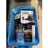 Image 2 : Large Tupperware container full of DVD's with a Lloyd's 7" widescreen DVD player