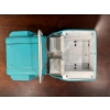 Image 4 : vintage 1960s Tonka Jeep Dispatcher toy, specifically the turquoise and white pressed steel model pr