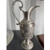Image 3 :  antique Victorian-era ewer or claret jug, likely featuring a "Cellini" pattern or similar Renaissan