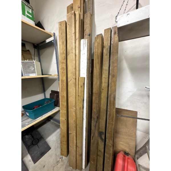Full lengths of two by six, four by fours, all pressure treated lumber in the corner included, inclu