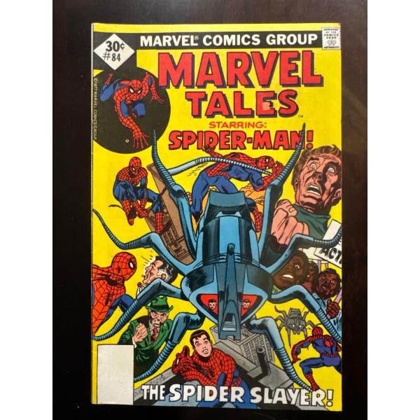Marvel Tales #84, published by Marvel Comics in 1977, which features a reprint of the Spider-Man sto
