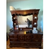 Image 5 : Dresser and mirror all contents in dresser included 63 inches long by 74 inches high, including mirr