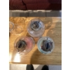 Image 2 : collection of vintage glass oil lamps, also known as kerosene or hurricane lamps. 
Function: These l