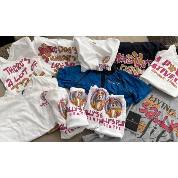 Sally's Doggy Play Center Merchandise & Club Wear-All Sizes