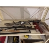 Image 1 : Multiple vice grips, needle nose vice grips, mirrors, safety flares, hammer, alignment pin bar, and 