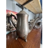 Image 2 : vintage, silver-plated footed coffee or teapot, likely manufactured in the mid-20th century, and oft
