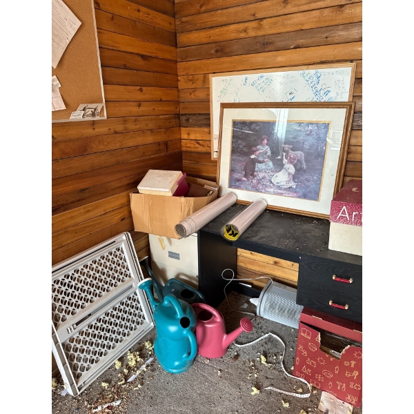  vintage, framed art print titled "Sweethearts" by Frederick Morgan, which depicts Victorian childre