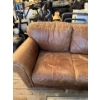 Image 2 : 3 SEATER BROWN LEATHER COUCH