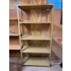Image 1 :  5-tier beige metal shelving unit likely used for industrial or garage storage