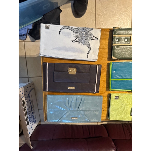 Miche interchangeable handbag shells designed to fit over a base bag. 