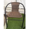 Image 3 : Three pc Garden/Patio Set- Bistro Table w/Wicker Chairs  2 Chairs-1 Tables