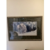 Image 1 :  framed fine art print titled "Dozing Lynx" by artist Robert Bateman. 